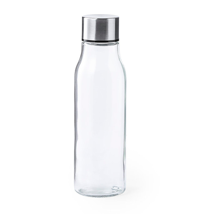 Bottiglia in borosilicato da 550 ml con tappo in acciaio inox.