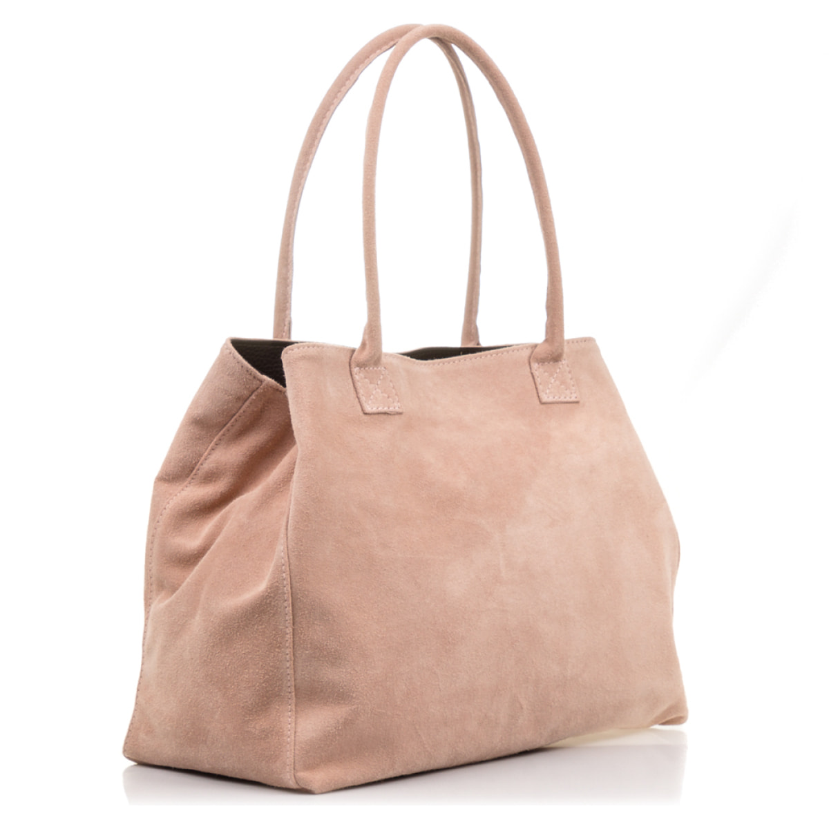 Annagrazia Bolso Shopper Mujer.Piel auténtica Gamuza