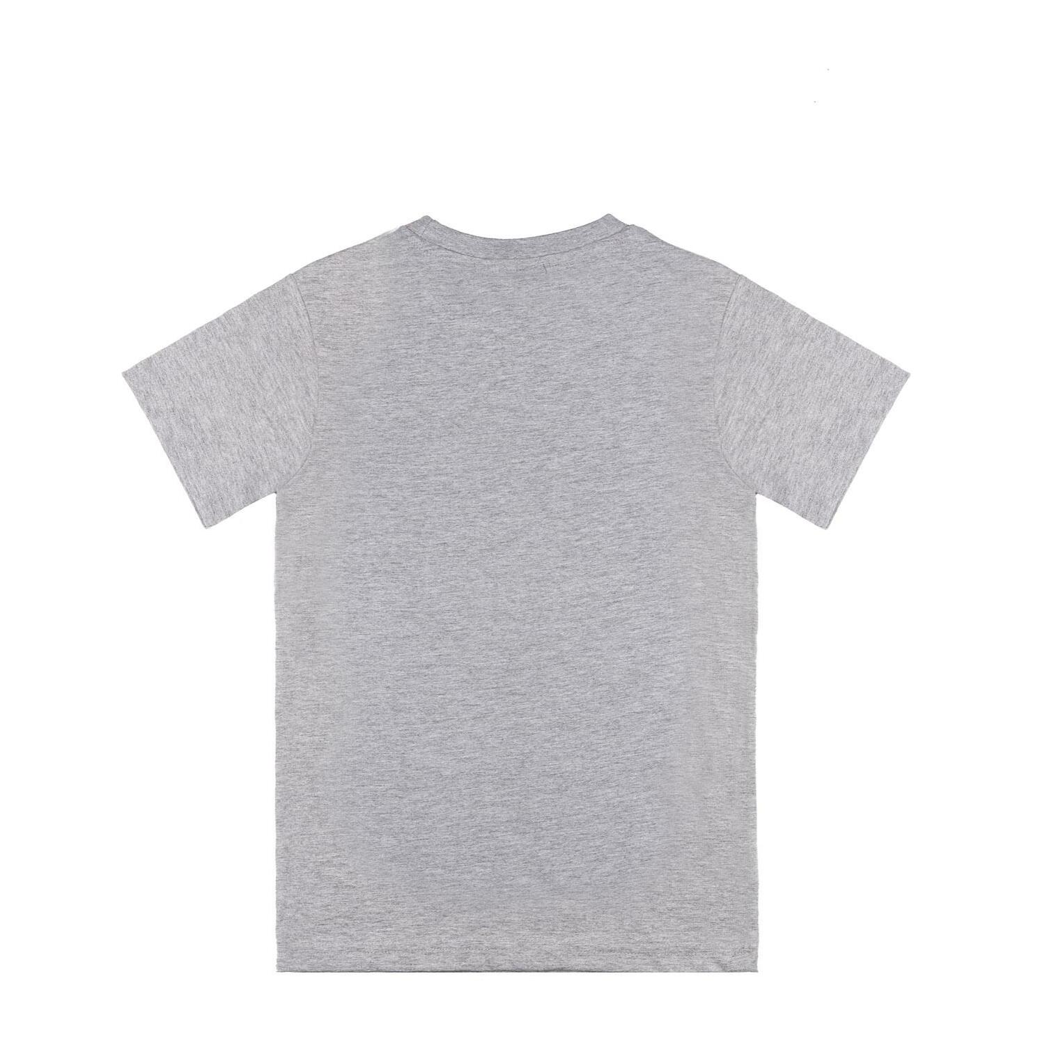 Camiseta básica de manga corta con logo grande de Leone 1947 para niños