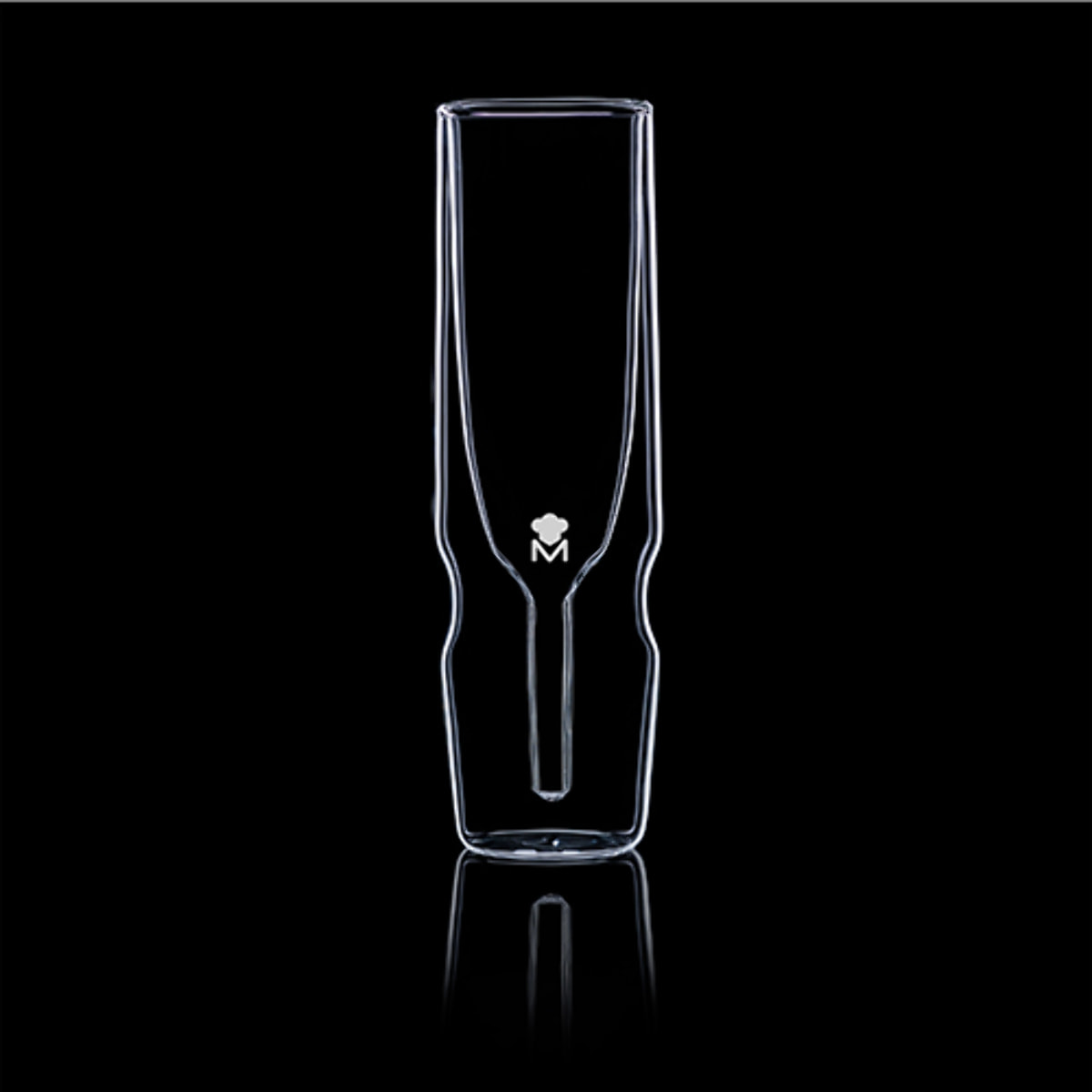 Juego de 2 Copas altas de 190ml de Borosilicato transparente de doble cristal Foodies MasterPRO