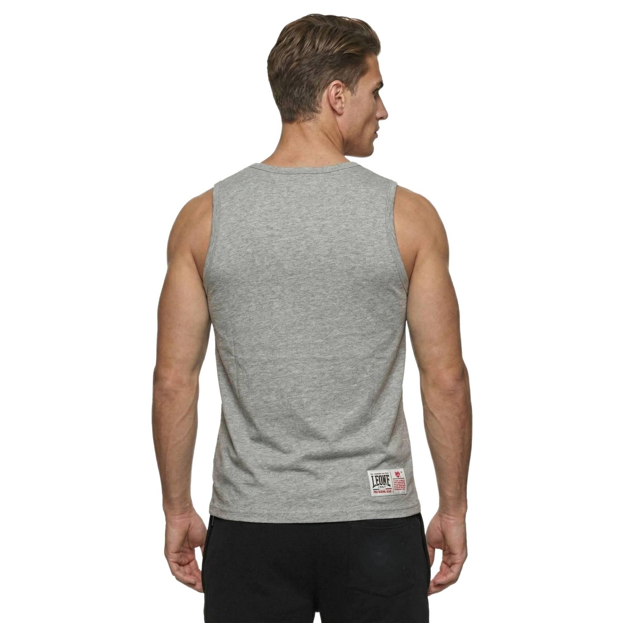 Canotta Leone 1947 Apparel con grande logo Boxing. Stile deciso per allenamento.
