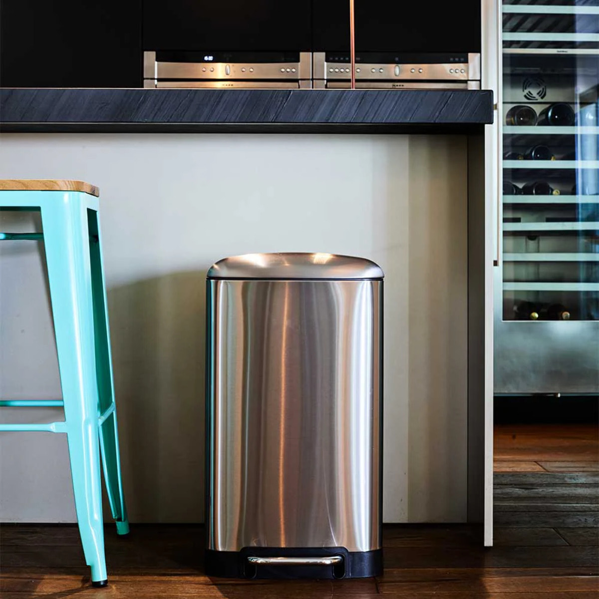 Poubelle à pédale inox GREENWICH 30L