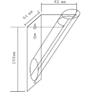 J-Line vase Fleurs Tube Acryl - plastique - small