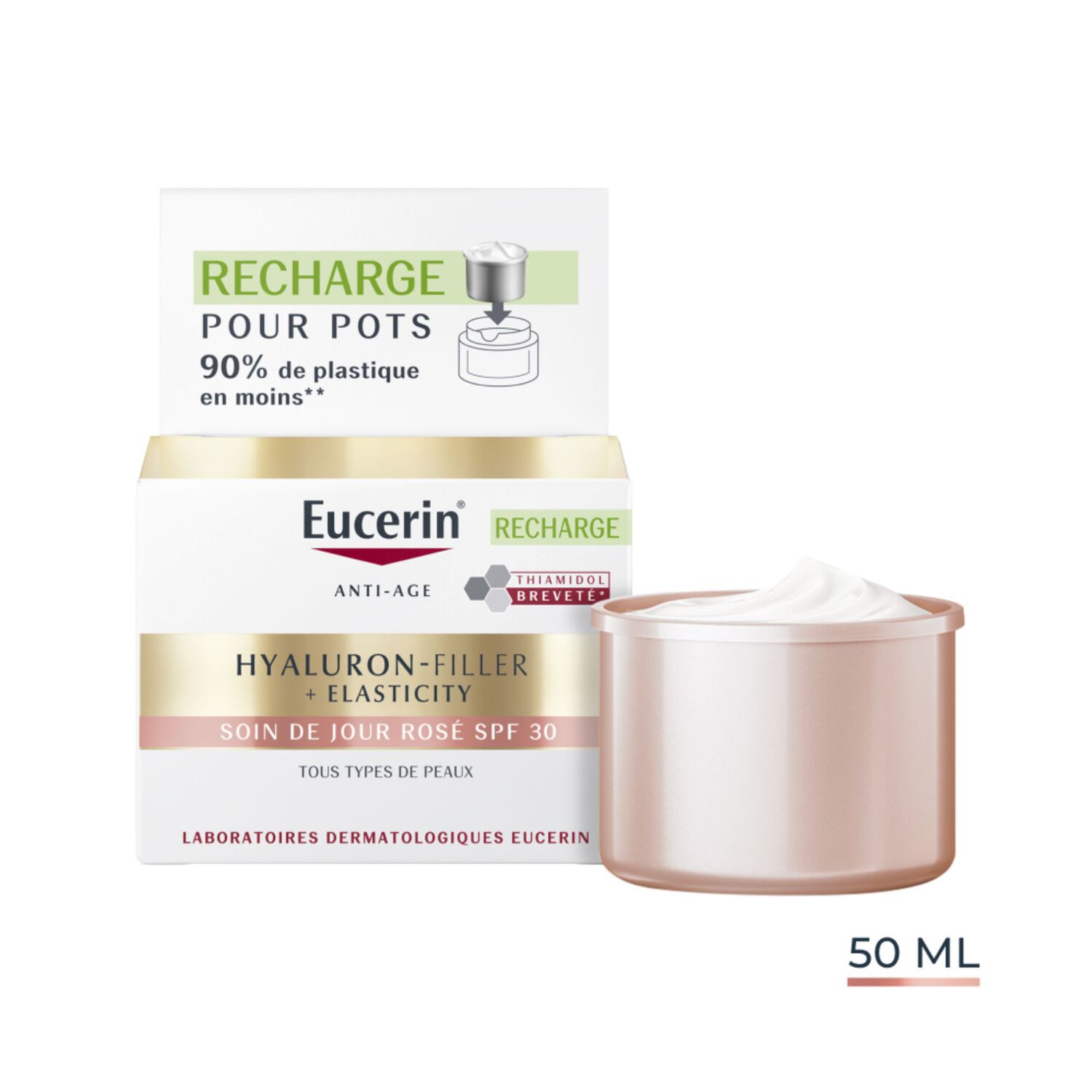 Hyaluron-Filler + Elasticity - Recharge Anti-Age Soin de Jour Rosé SPF30 50 ml