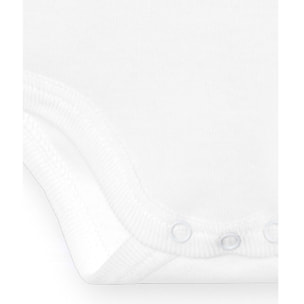 Body bebé manga corta cuello piqué