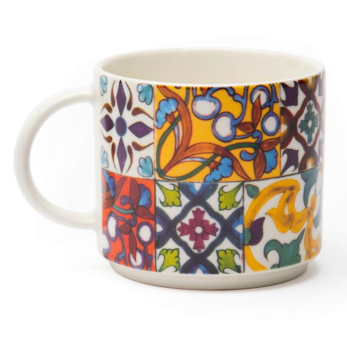 Set de 4 Tasses à Thé Excelsa – Lisbona, New Bone China Multicolore