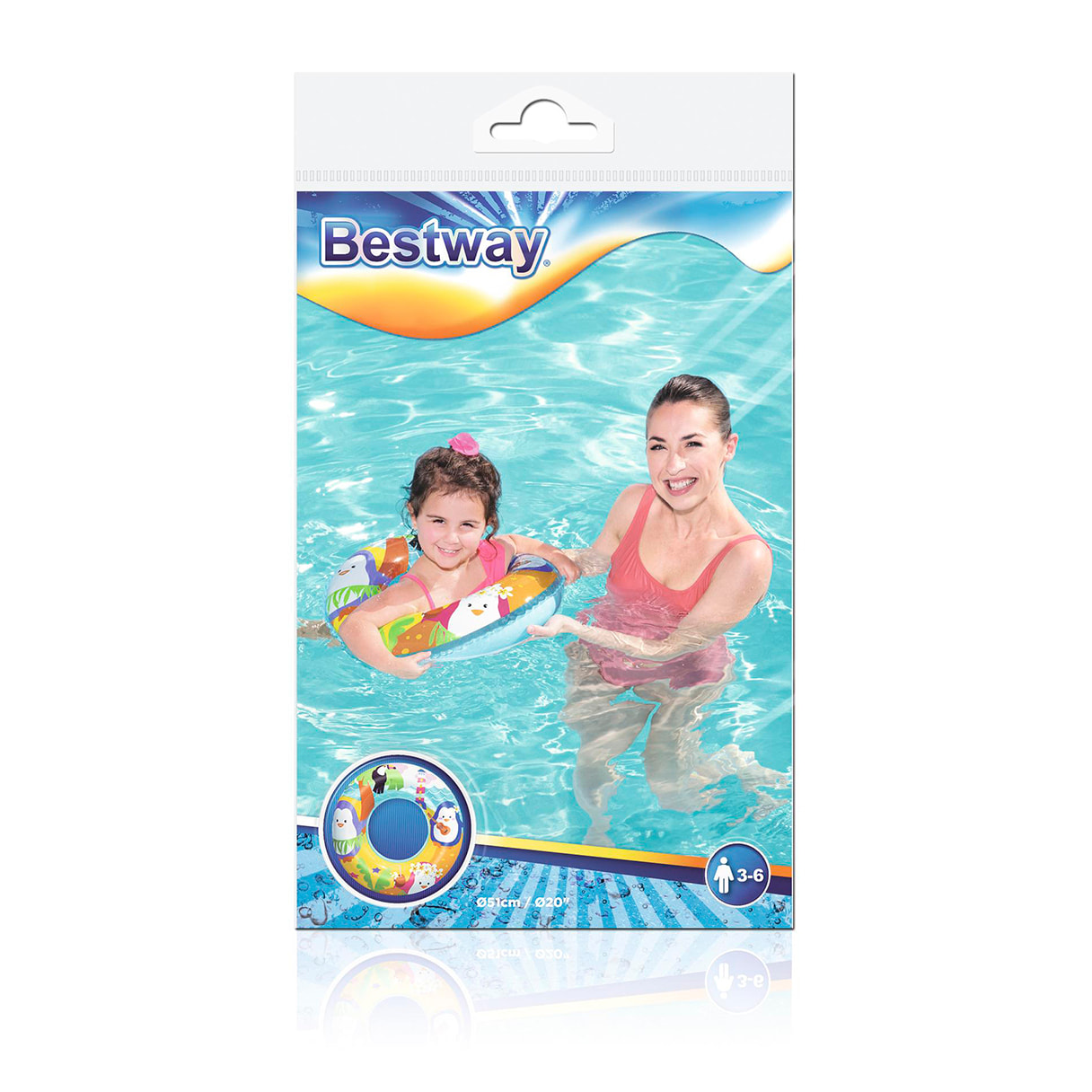 Bestway. Flottatore avventura marina Ø 51 cm. Età 3-6 anni. Design casuale.