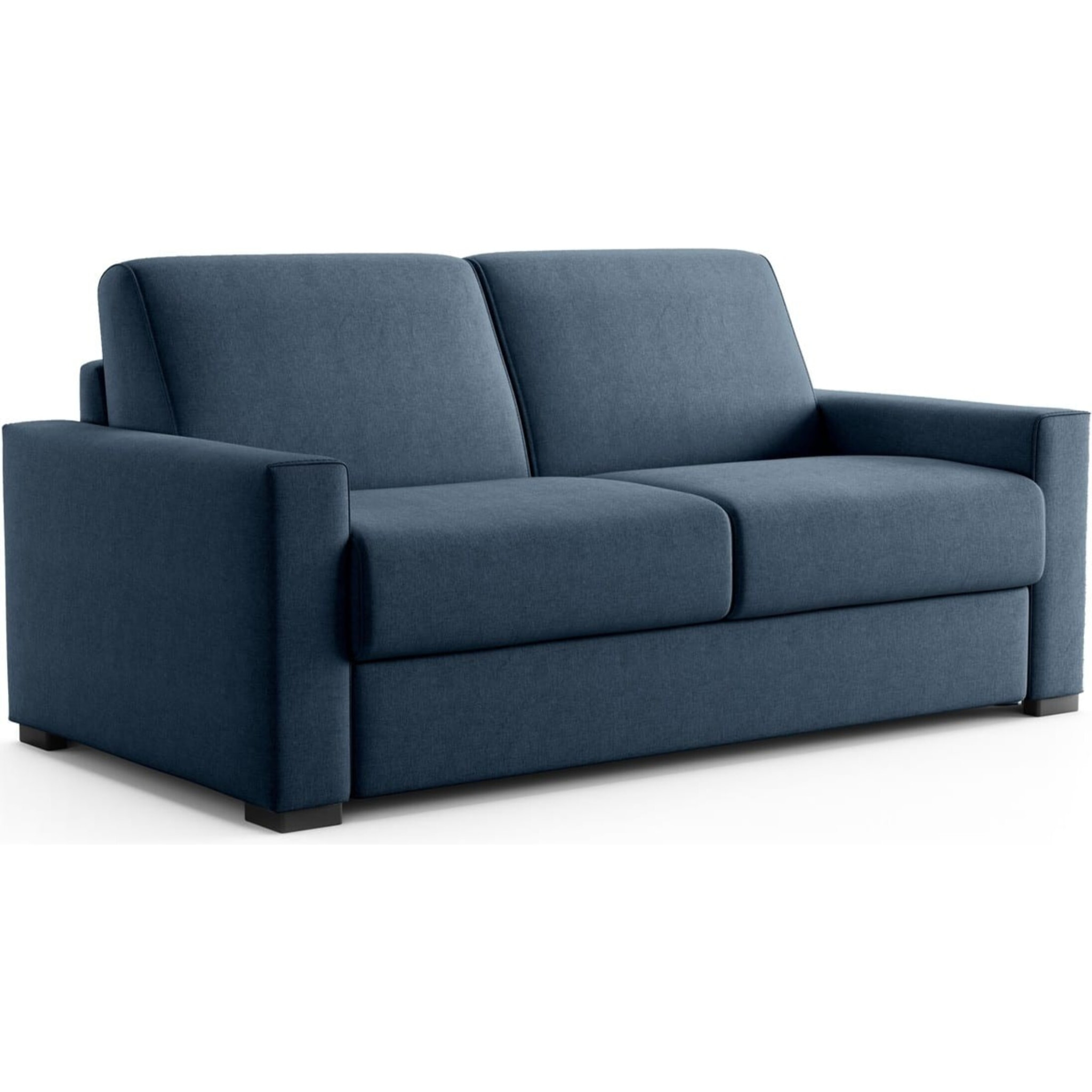 Canapé droit convertible 3 places en tissu chenille - ouverture express - ANZIO