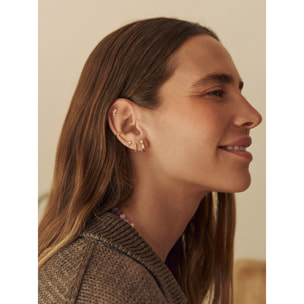 Orecchino Pearl and Spark Placcato Oro