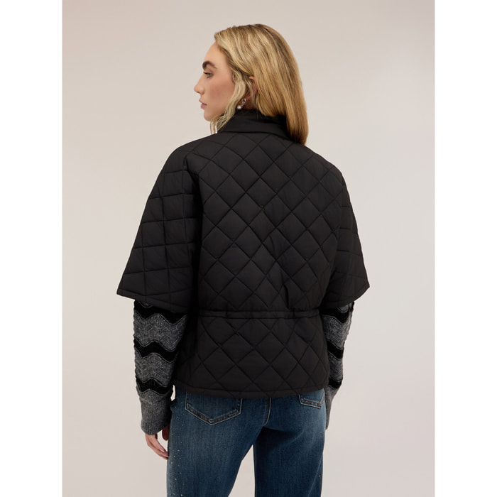 Motivi - Capa acolchada con cordón ajustable - Negro