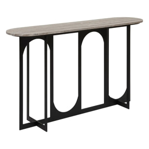 Console Tusco noir 140x34cm