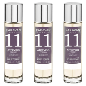 Caravan fragancias set de 3 frascos perfume de hombre nº11, de 150 ml