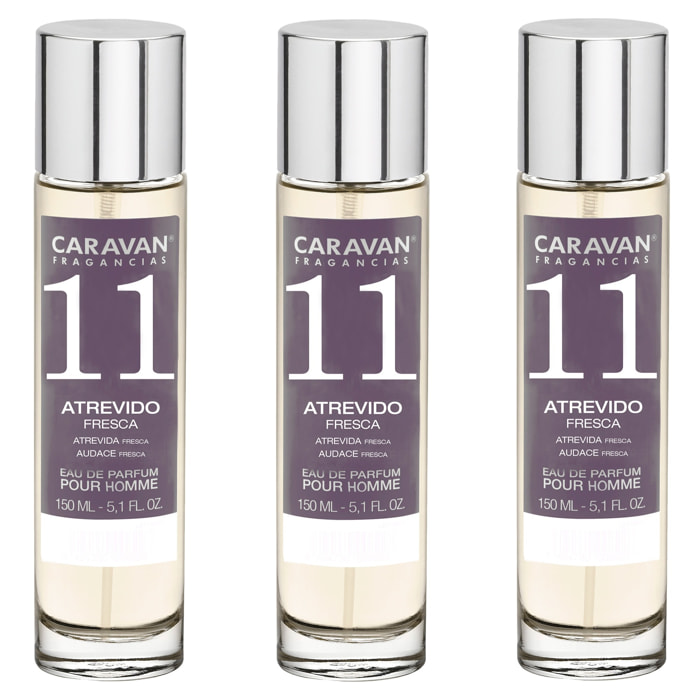 Caravan fragancias set de 3 frascos perfume de hombre nº11, de 150 ml
