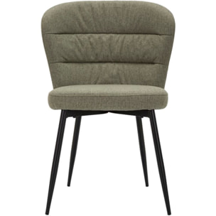 SEDIA LOSANNA VERDE SET 2 PZ CM 58X60,5X85