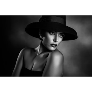 Tableau noir et blanc L'élégance Tableau alu Dibond