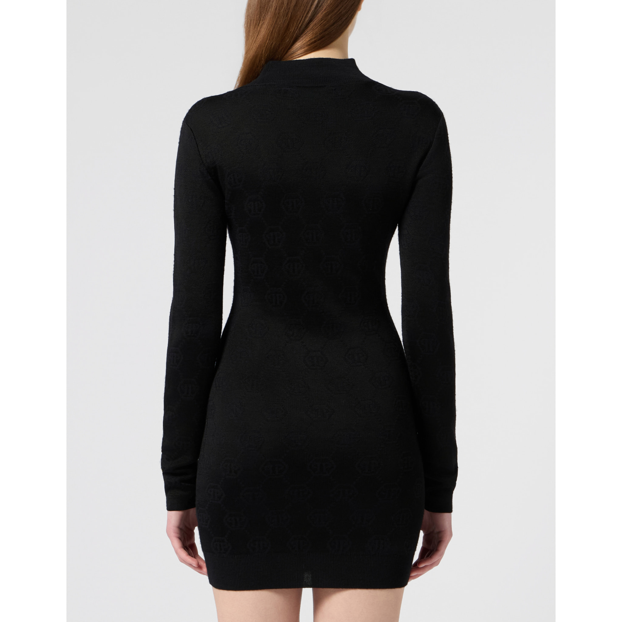 PHILIPP PLEIN Vestido de día de punto MONOGRAM