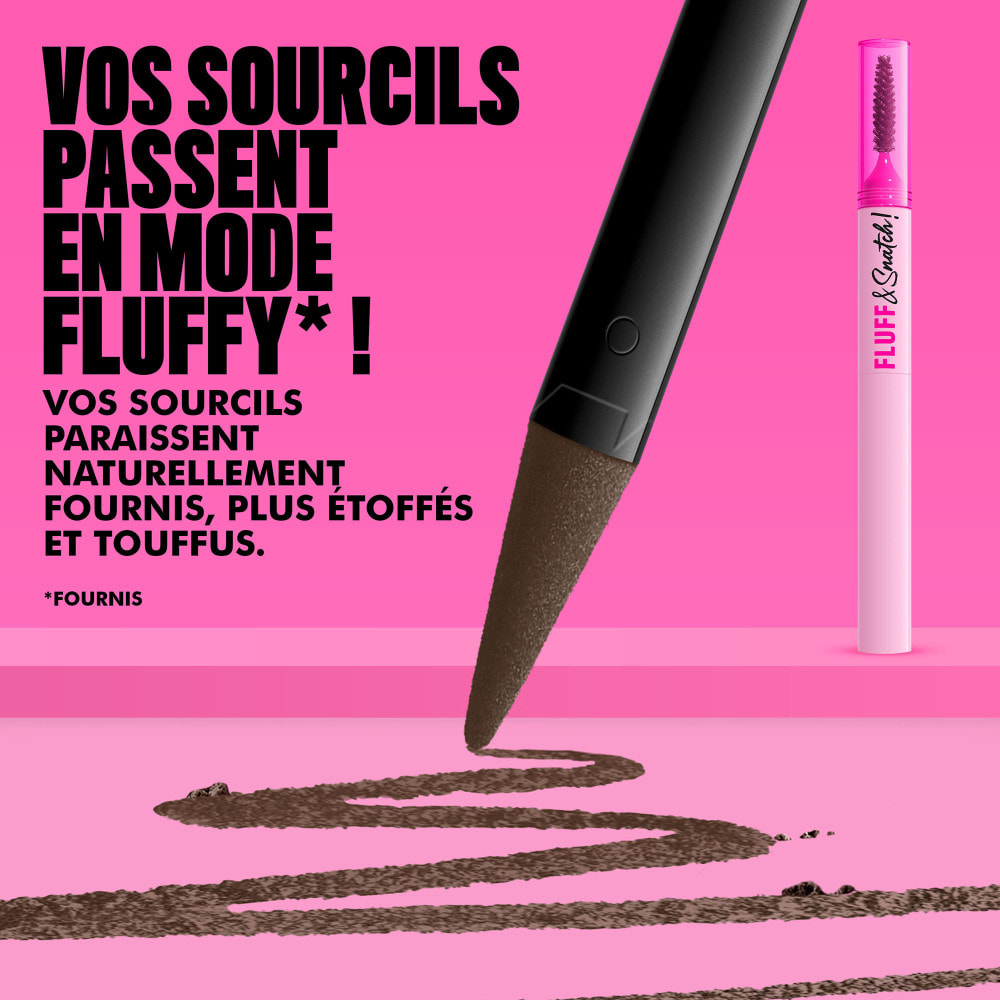 NYX Professional Makeup Fluff & Snatch Crayon Sourcil Précision Effet Poudré ESPRESSO
