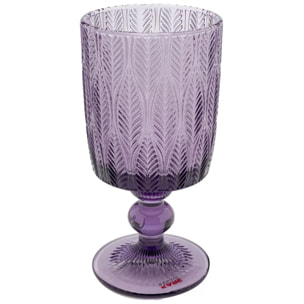 Verres à vin Fogli violets set de 6 Kare Design