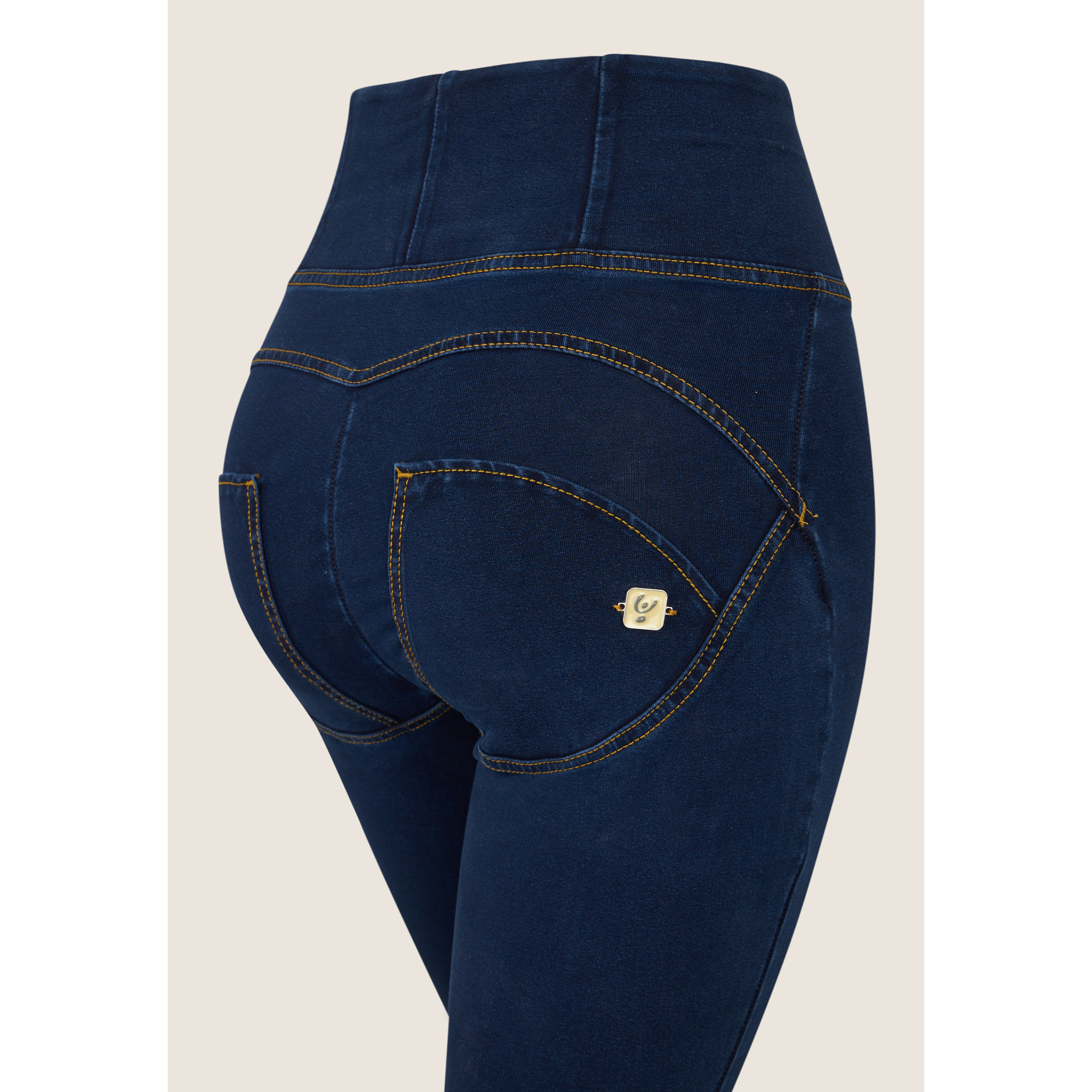 Jeggings Push up WR.UP® 7/8 clessidra vita alta con zip