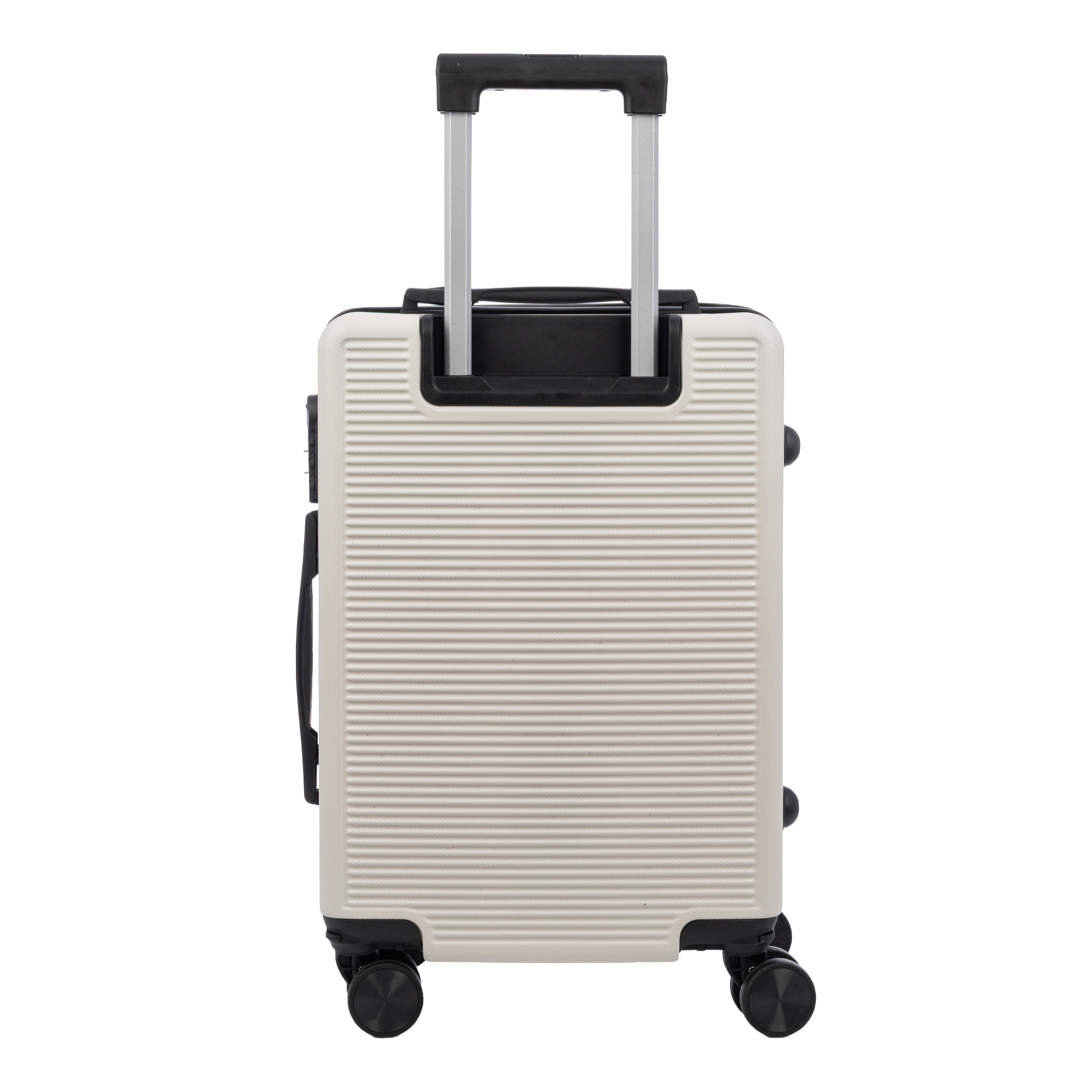 Set di 3 valigie Trolley, in materiale leggero ABS ad alta resistenza. Chiusura numerica e 4 ruote doppie rimovibili e girevoli a 360°.