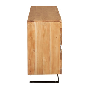 CREDENZA ACHILLE 85CM 3A ACACIA METALLO ORIZ