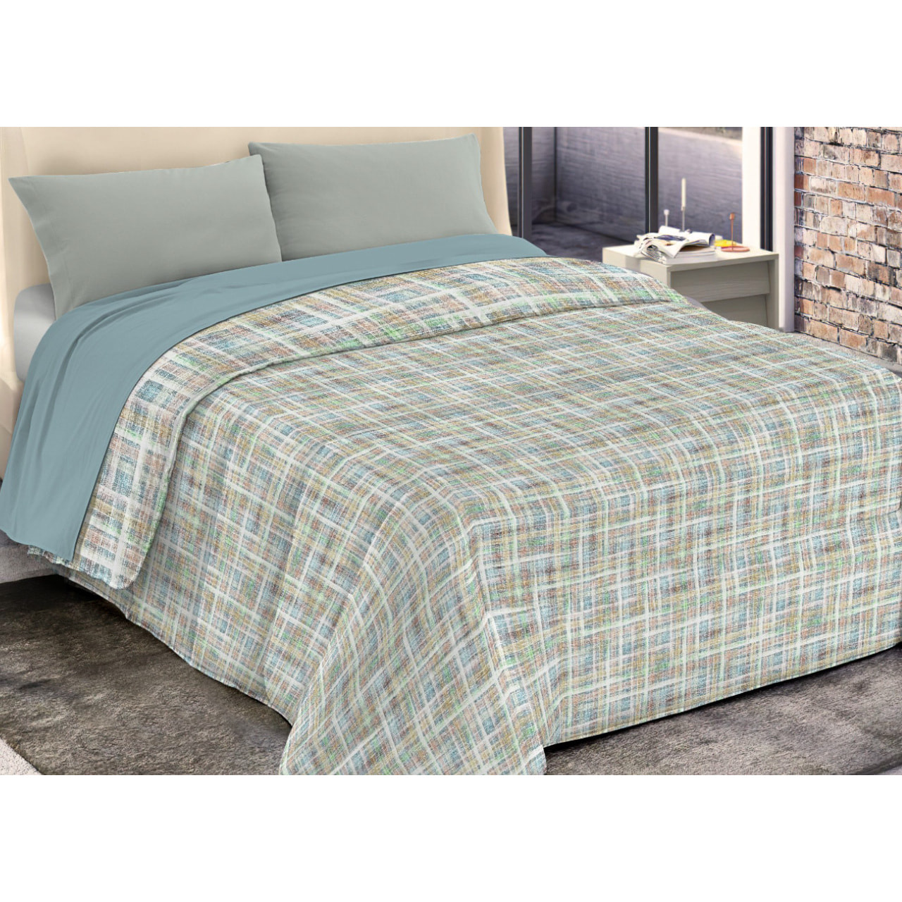 Trapunta Invernale 300gr Diadema Fantasia Rigata D3