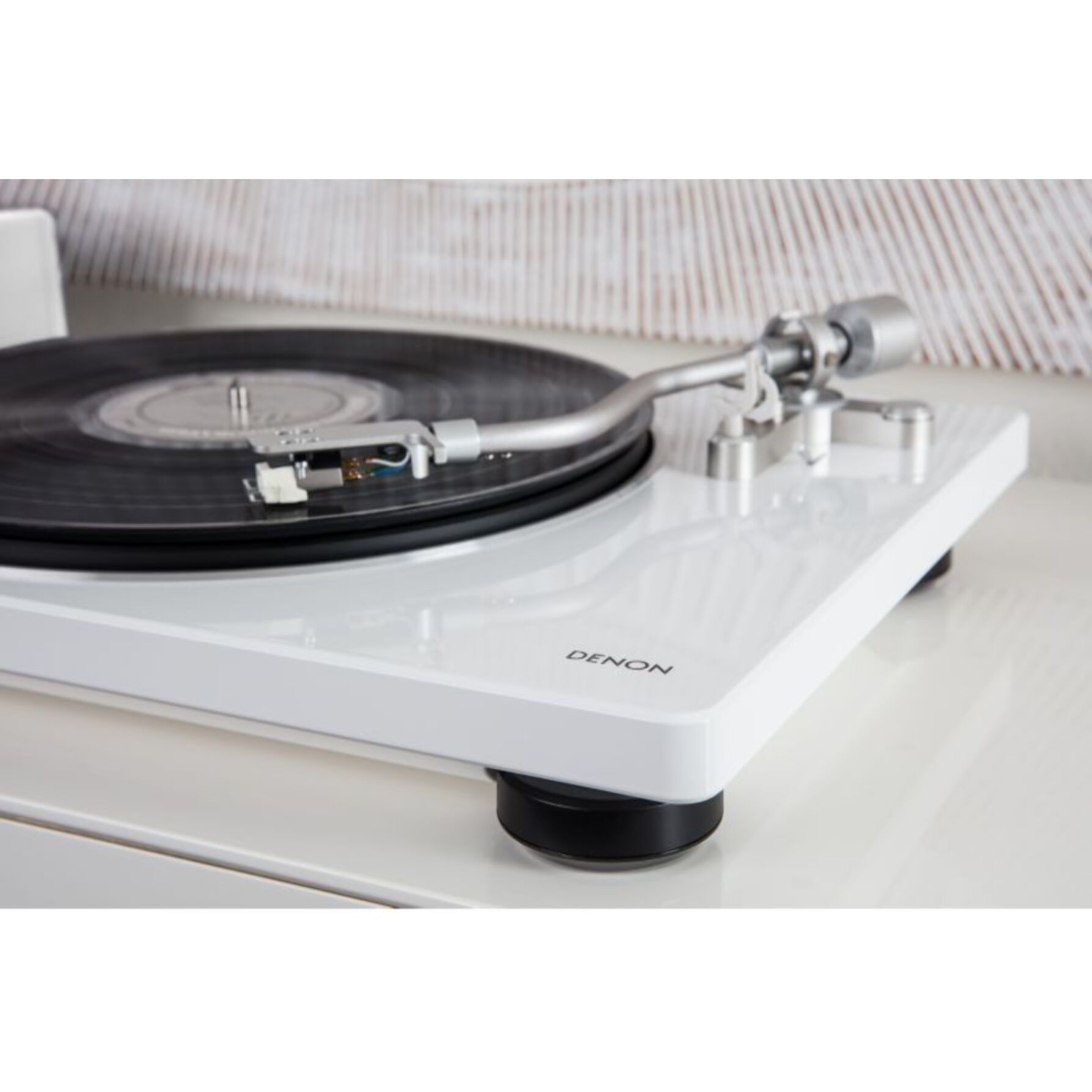 Platine vinyle DENON DP400 Blanche