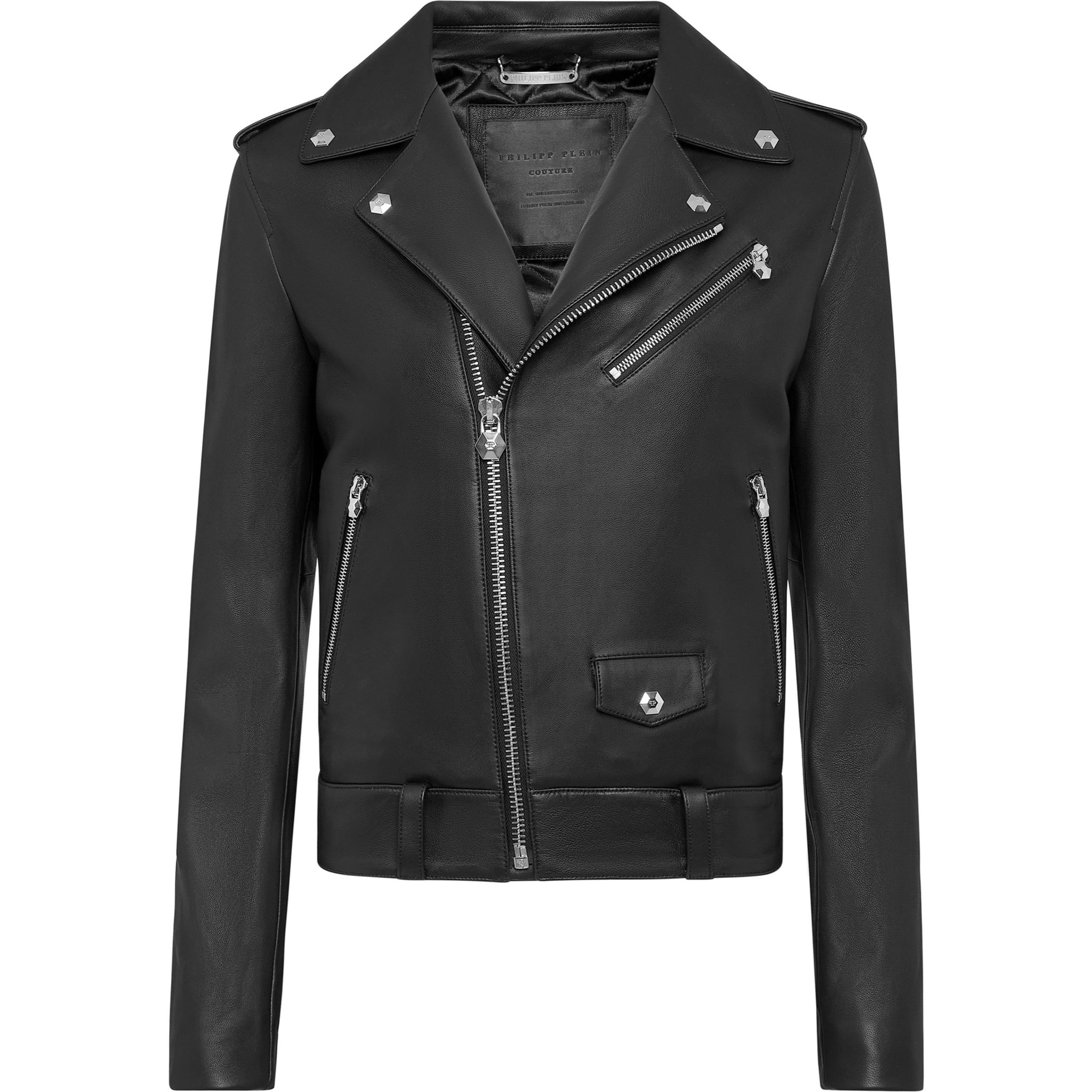 PHILIPP PLEIN Giacca biker in pelle