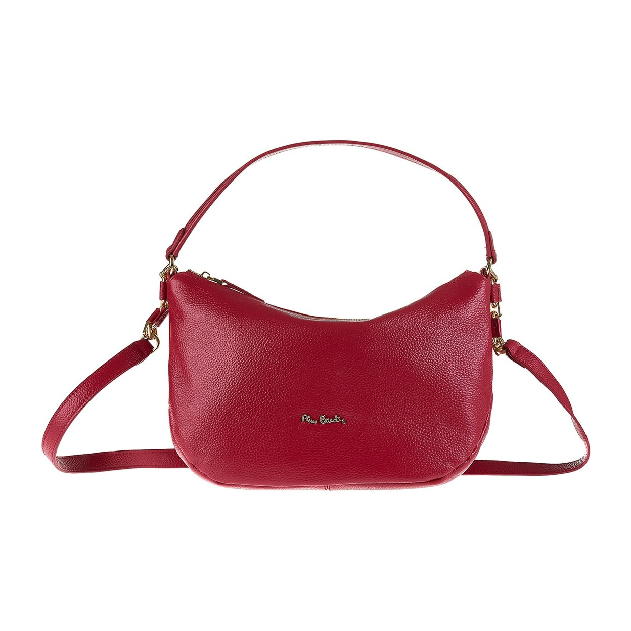 Borsa a spalla da donna Made in Italy - Modello Edera Plus - 100% pelle - 32.5 x 19.0 x 10.0 cm