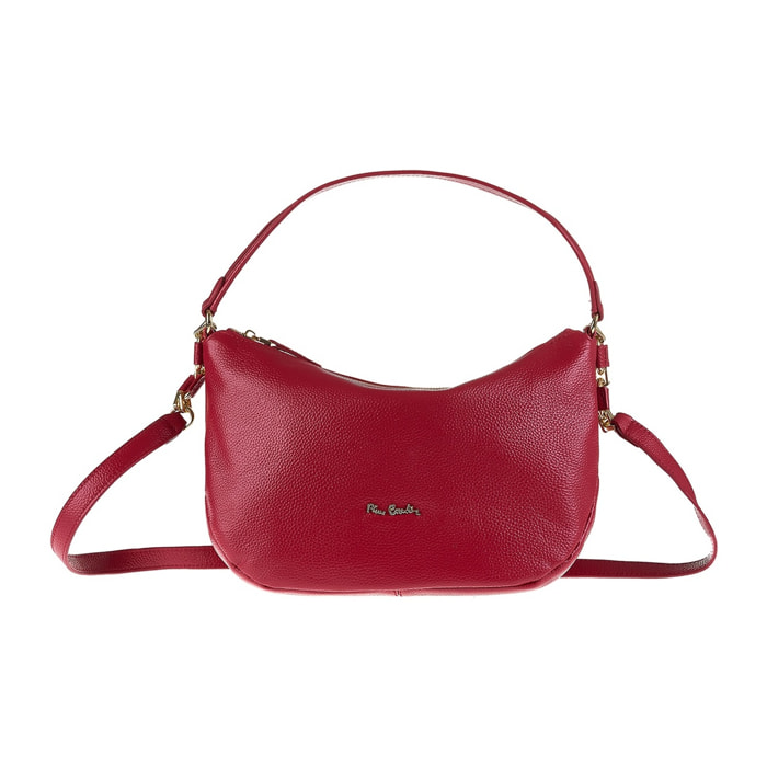 Borsa a spalla da donna Made in Italy - Modello Edera Plus - 100% pelle - 32.5 x 19.0 x 10.0 cm