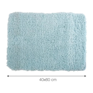 Tapis de bain microfibre 40x60cm Bleu pastel MSV