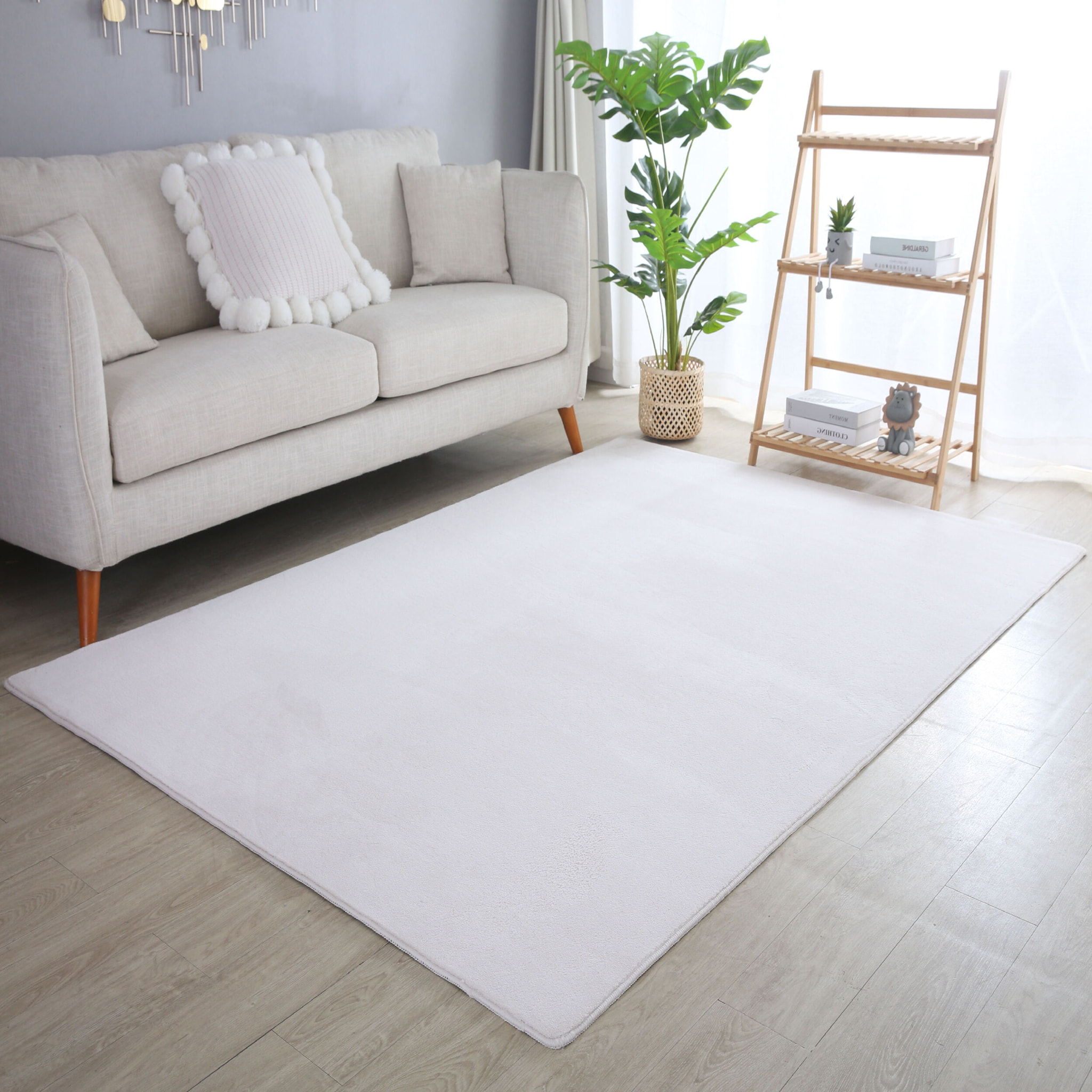 MOSCOU - Tapis uni Creme