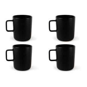 Set 4 Mug Excelsa – Nordic, Stoneware Nero