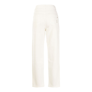 REIGN pantalone donna natural white