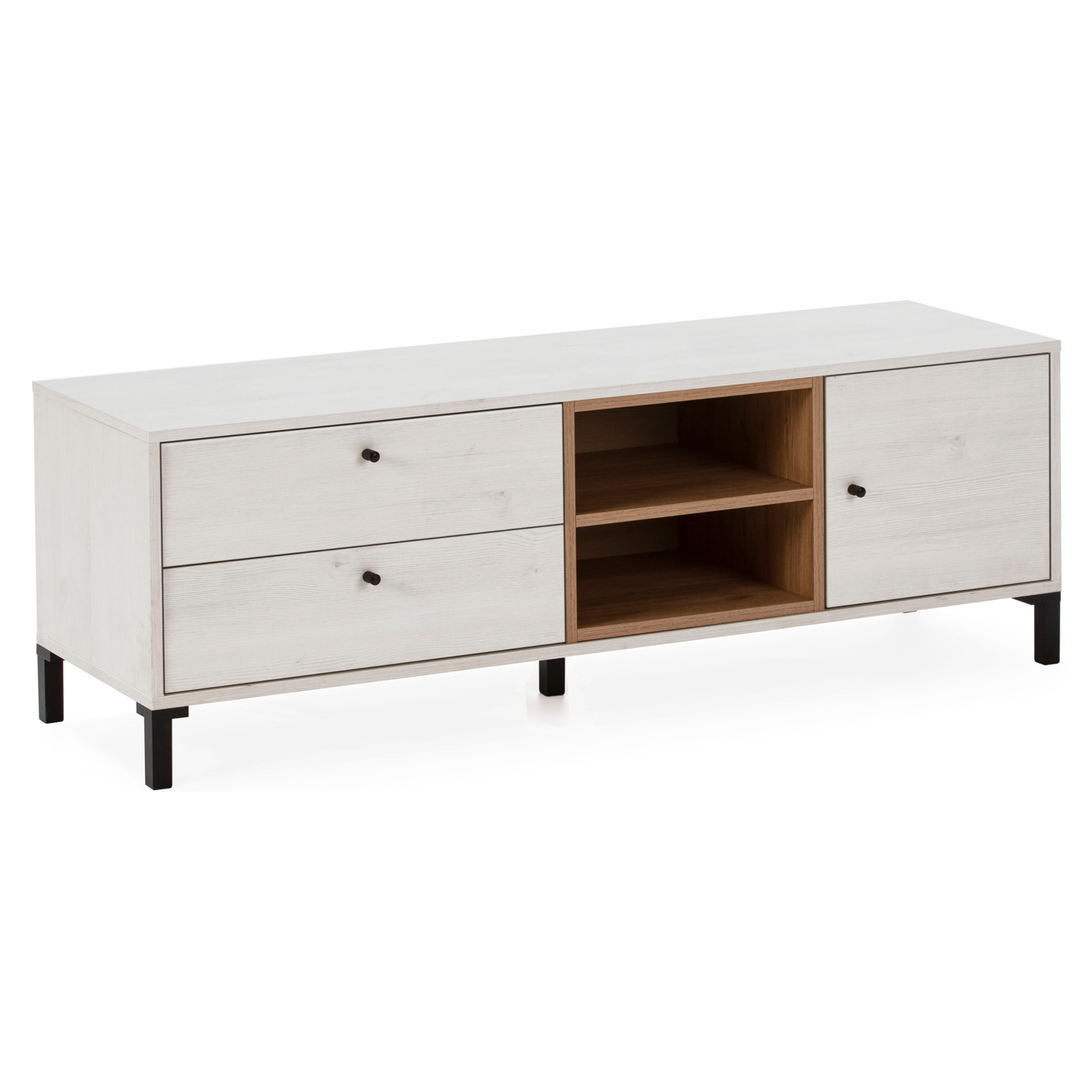 Mueble tv javea 2c2h1p blanco nordic