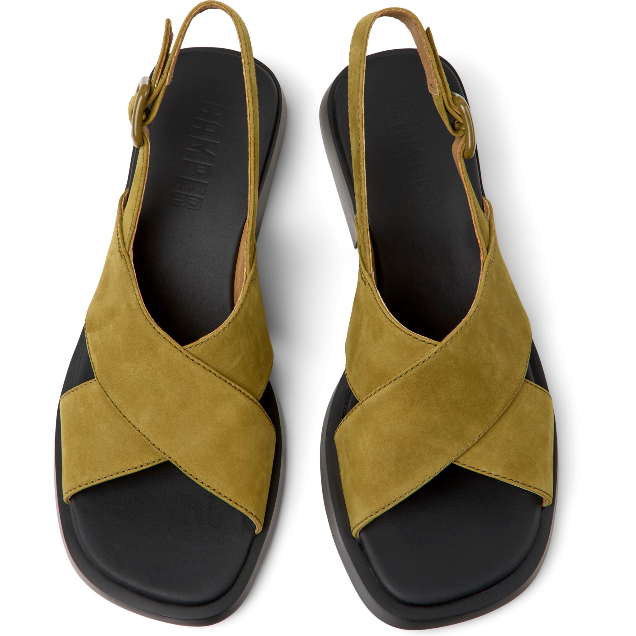 Sandalias - CAMPER Dana - Verde - Cuero Nubuck