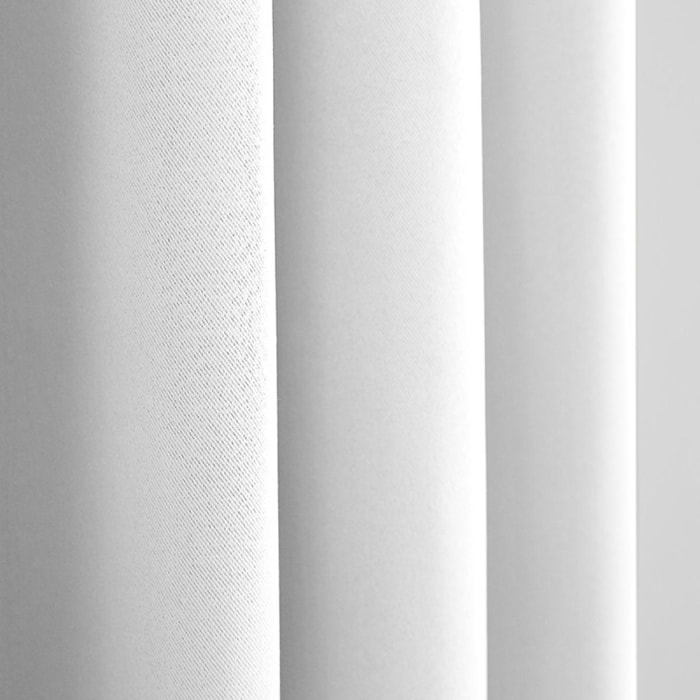 Rideau occultant thermique blanc 140 x 260 cm