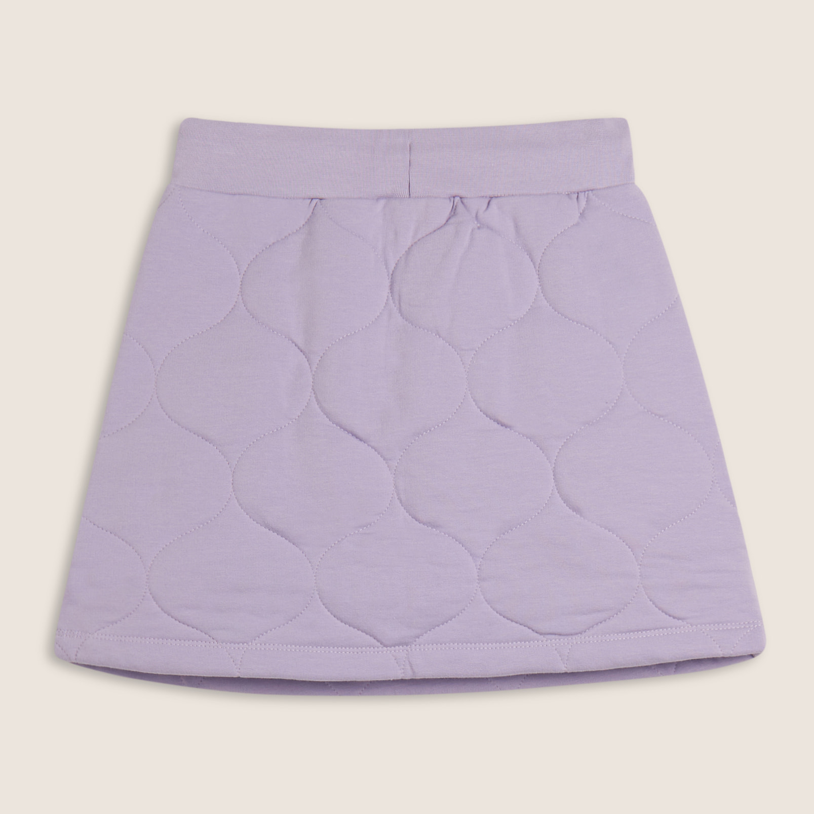 Gonna Bambina a trapezio in cotone texturizzato