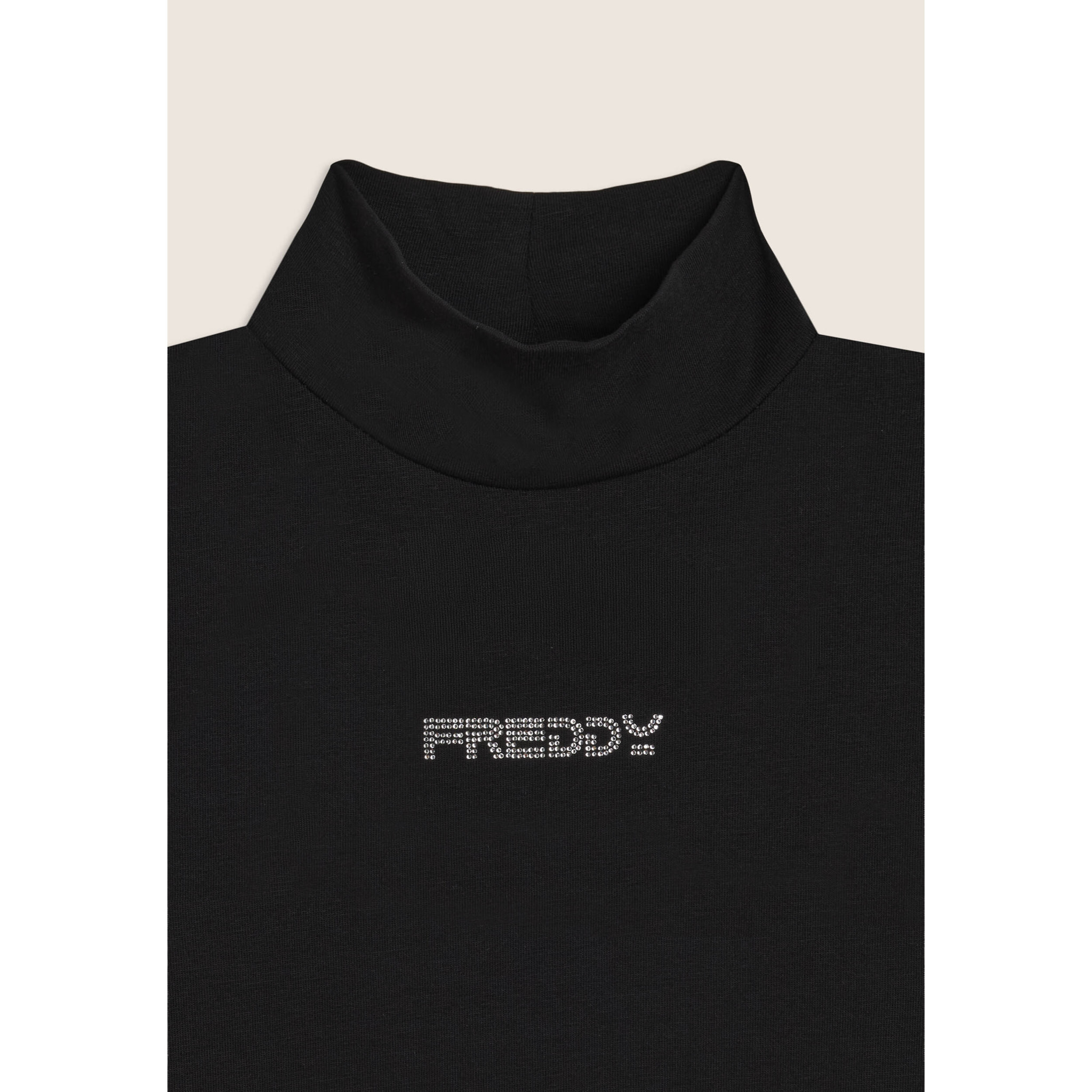 Body Junior a lupetto con logo FREDDY in strass