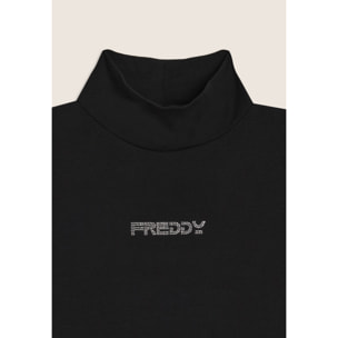 Body Junior a lupetto con logo FREDDY in strass