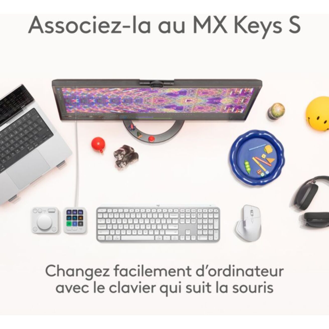 Souris sans fil rechargeable LOGITECH MX Master 4 Off White