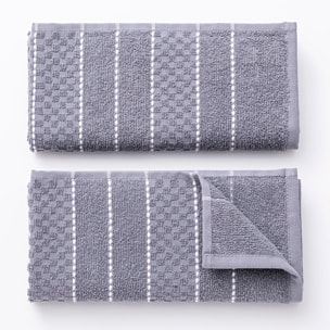 Juego de 2 trapos cocina 50x50 cm 100% algodón