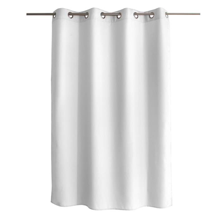 Rideau uni à oeillets - Blanc