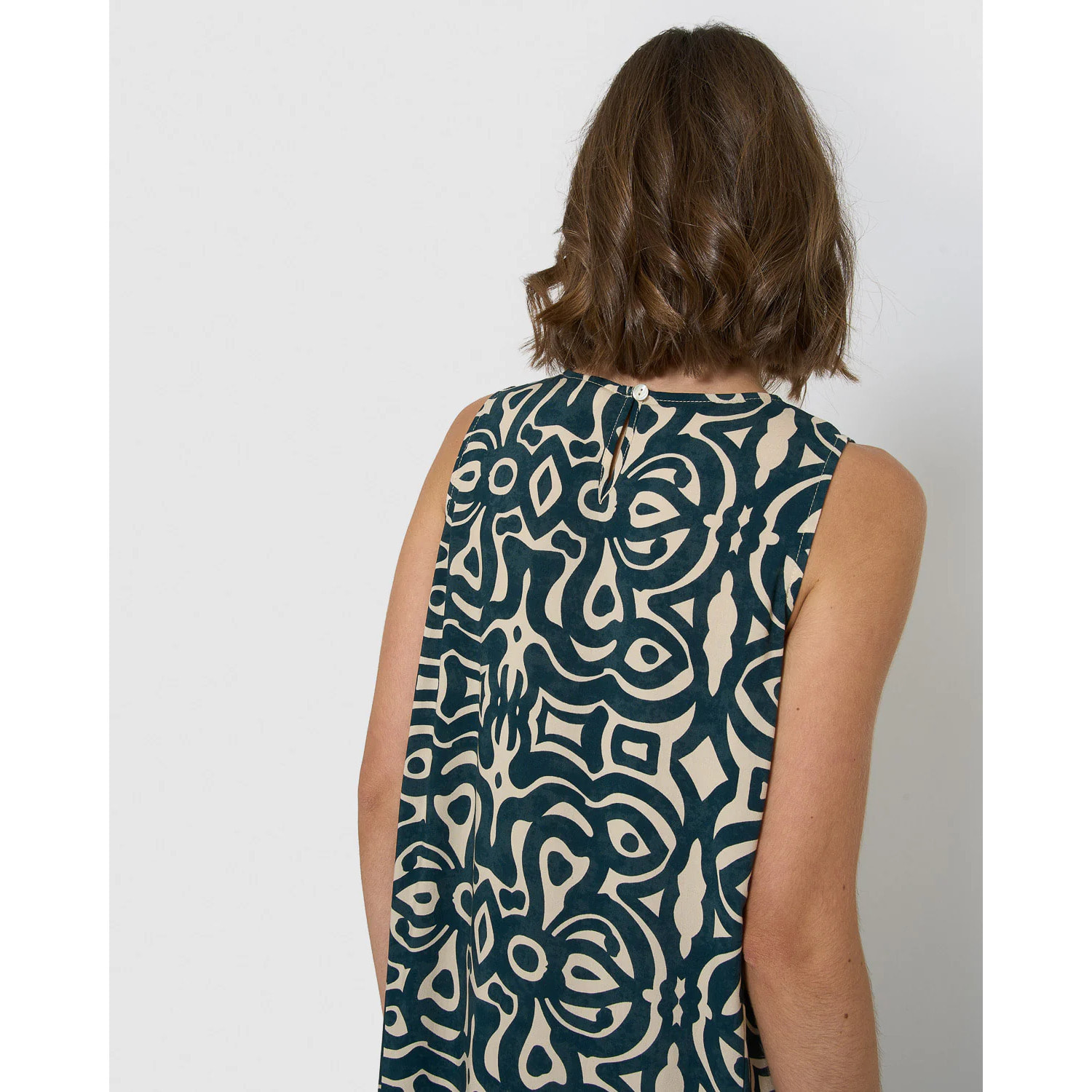 Vestido largo viscosa taissa azul