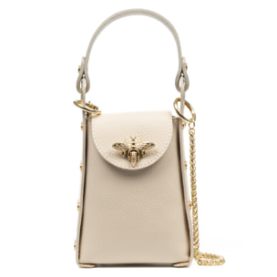 Alviano bolso de mano mujer. Piel auténtica Dollaro.