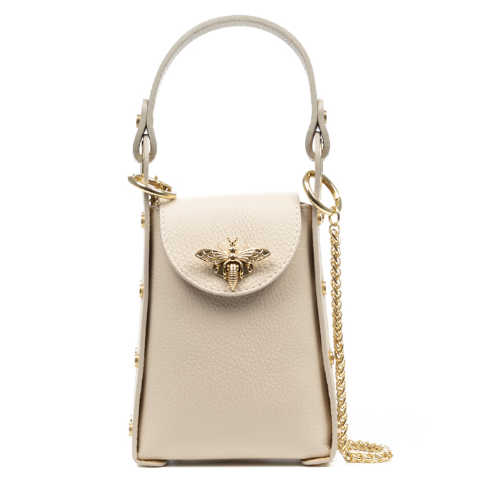 Alviano bolso de mano mujer. Piel auténtica Dollaro.