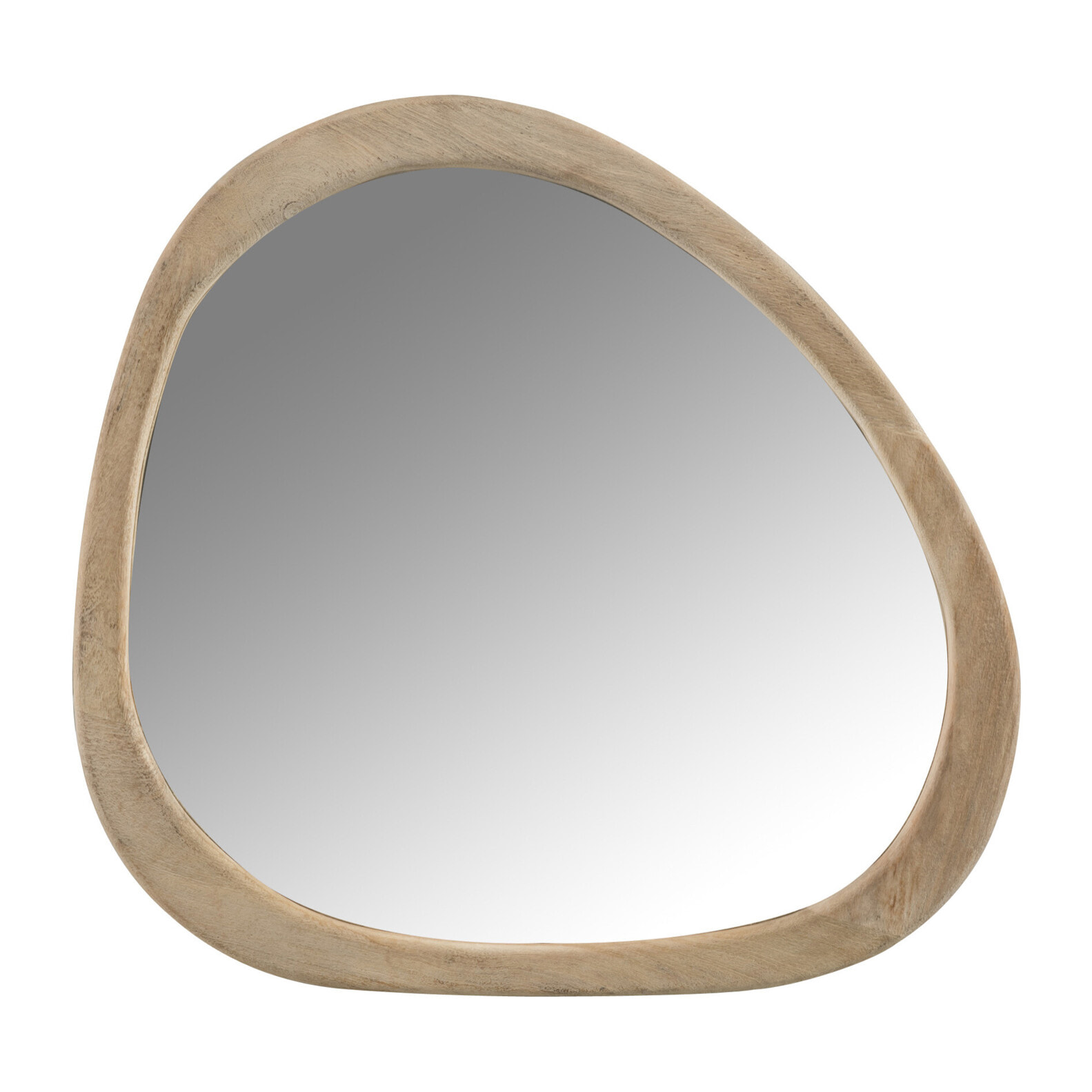 J-Line miroir Irrégulier - bois - small - Ø 64 cm