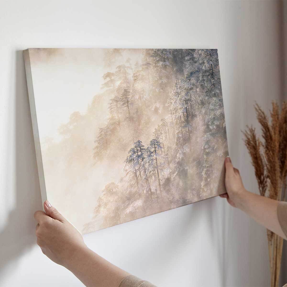 Tableau de foret Pins à Taiwan Toile imprimée