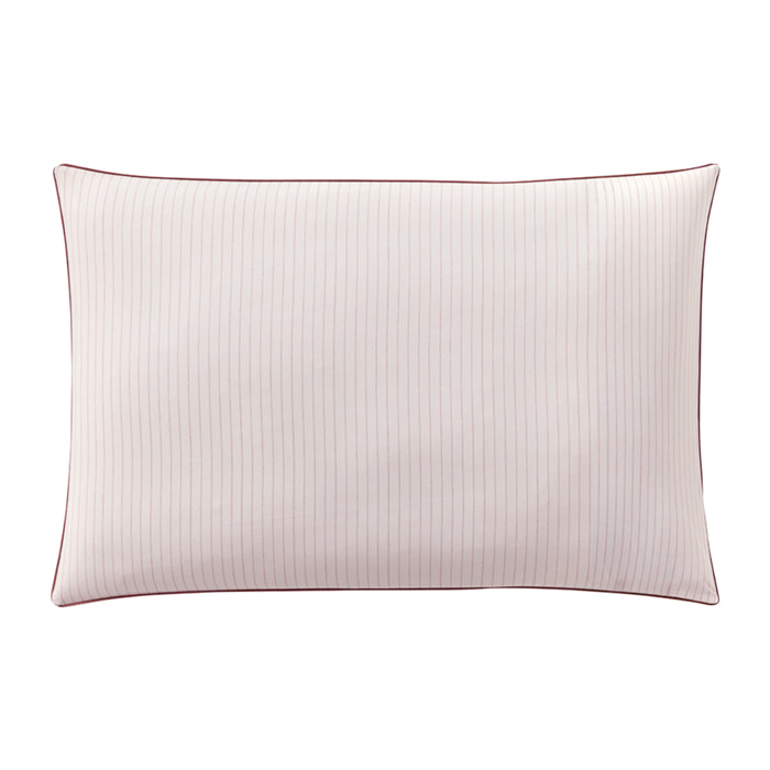 Taie d'oreiller imprimée en percale de coton, DÉLICATESSE, Rose foncé