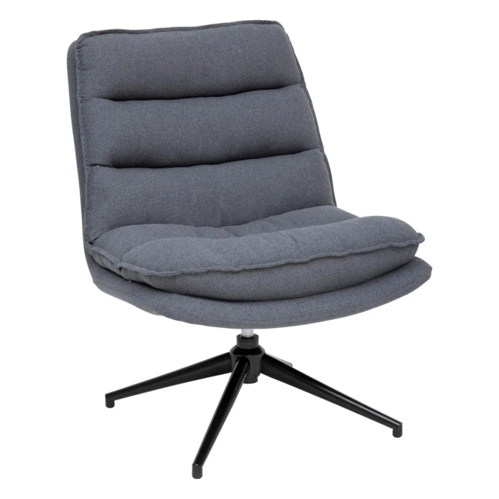 Fauteuil pivotant "Harper" gris